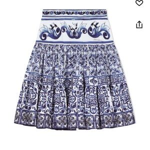 Dolce Gabbana girls kids majolica skirt size 10